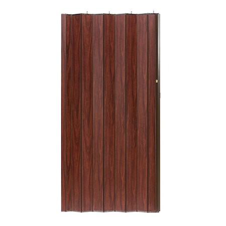 Perfectpatio 36 x 96 in. Woodshire Accordion Style with Panels, Mahogany PE3036507